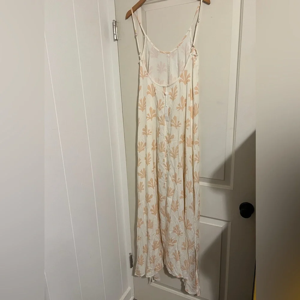 Citrine Swim Leta Dress $169 Hawaiian Shell‎ Tan Reef Resortwear Beach Tank Maxi